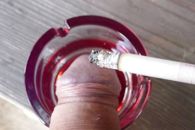 13P My cock is Mistress' ash tray