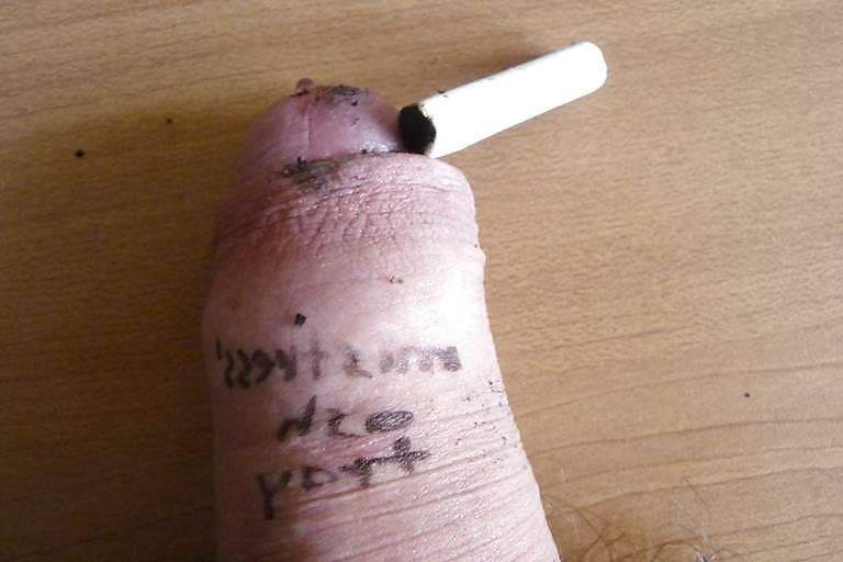 13P My cock is Mistress' ash tray