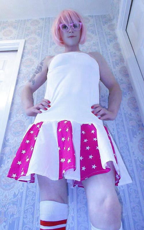 13P Tranny Pretty Kitty Cheerleader sexy POV shots