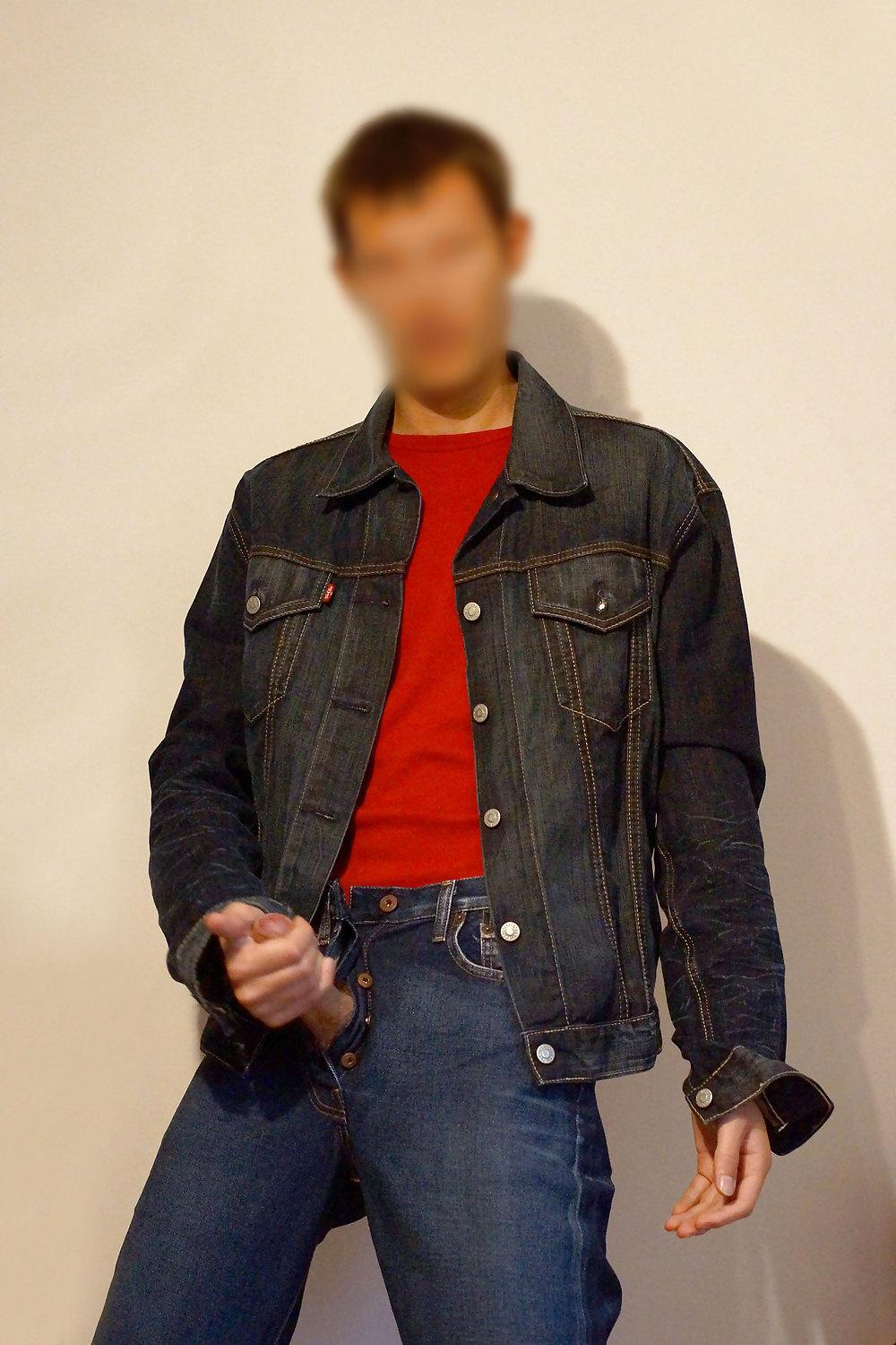 20P Hot jeans boy showing his beautiful cock