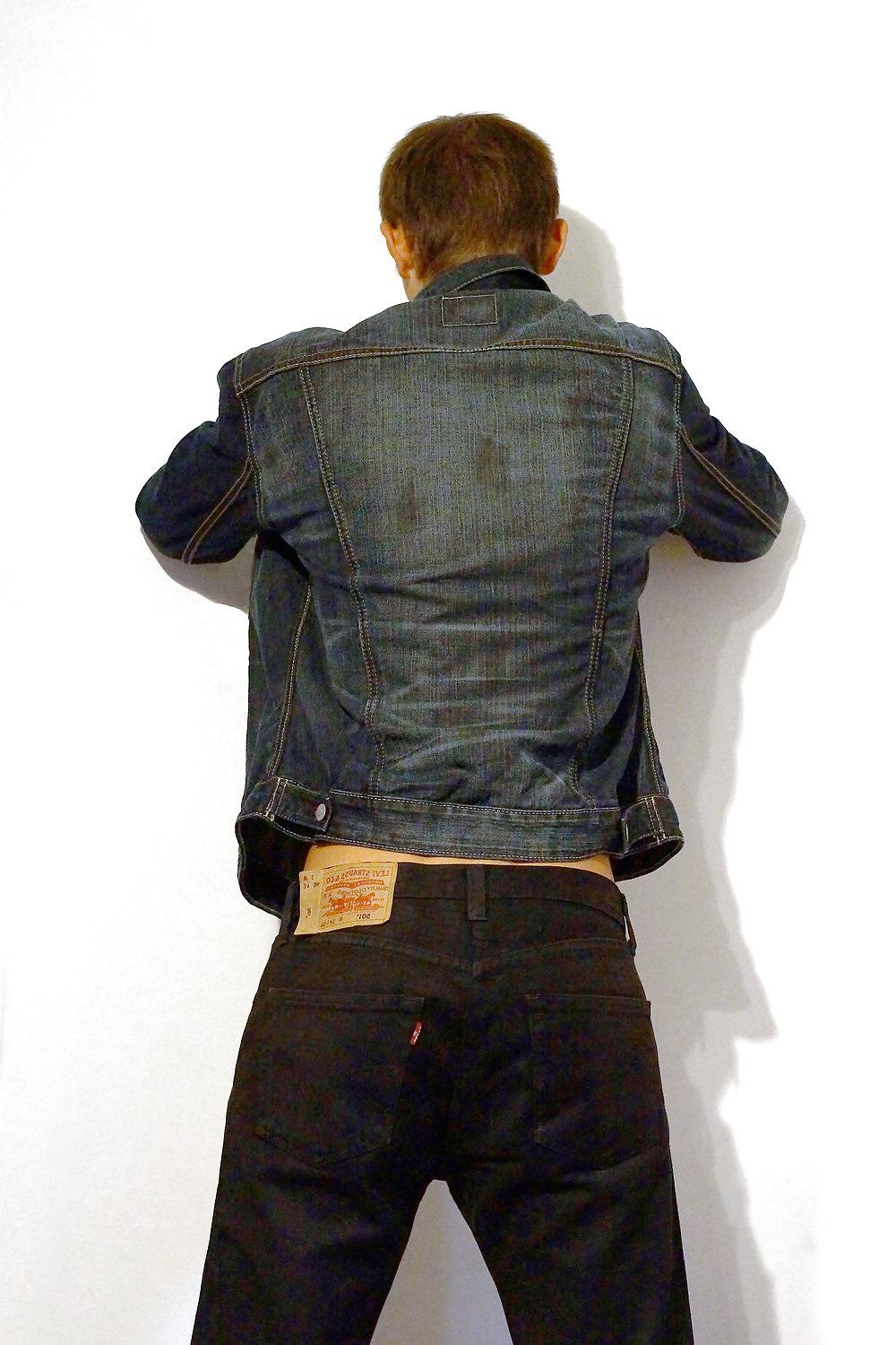 20P Hot jeans boy showing his beautiful cock