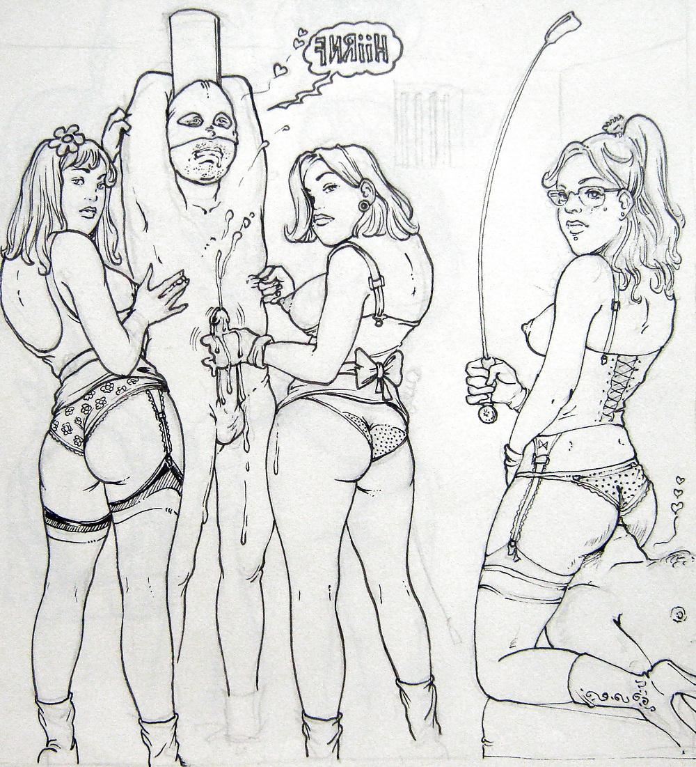 10P Femdom art works
