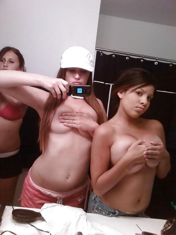 6P Teen in mirror