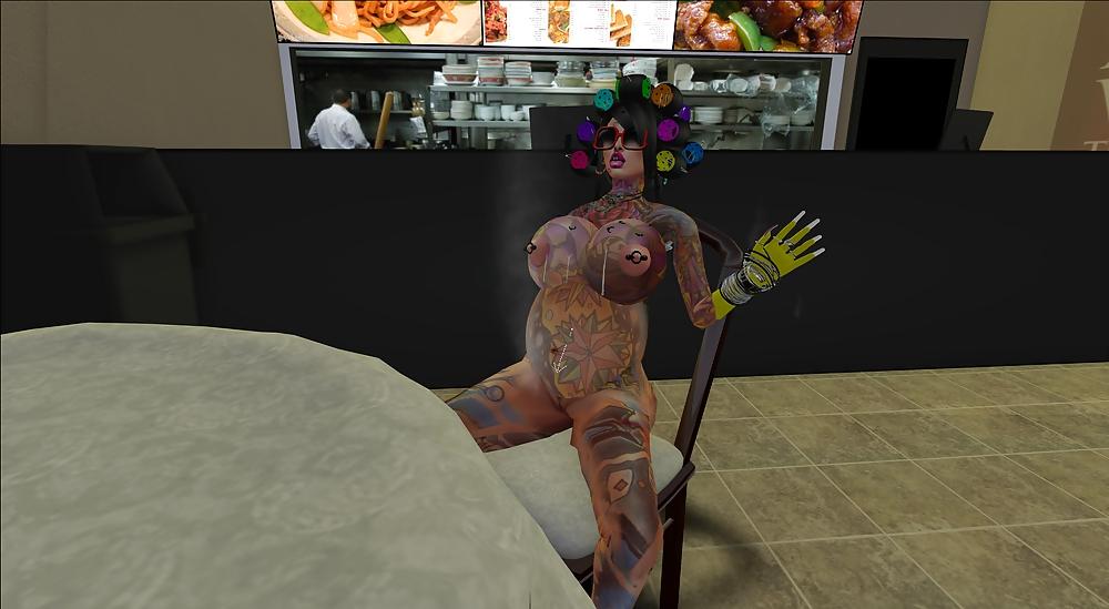 25P Pregnant Fucking In A Chinese Restaurant
