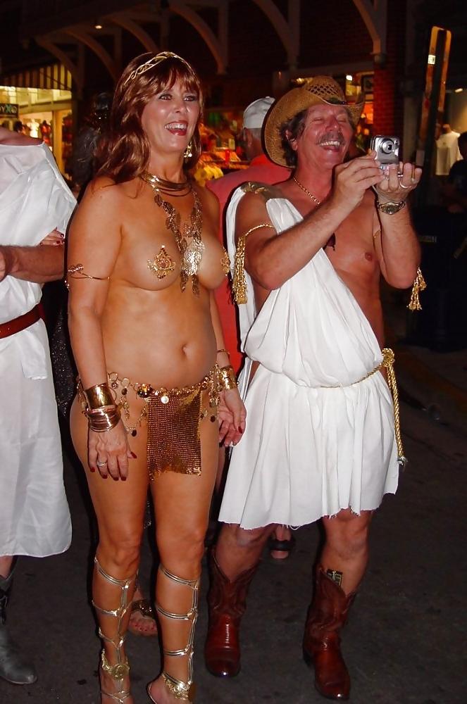 14P Some women at fantasy fest.