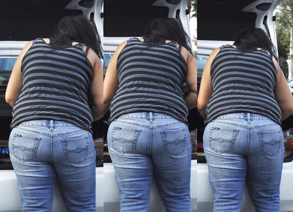 19P Fat Asses In Jeans - Public Creepin