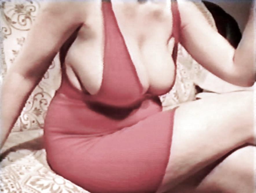 10P SAG - Big Udders Red Hot Monokini & Hot Legs In Miniskirt 12