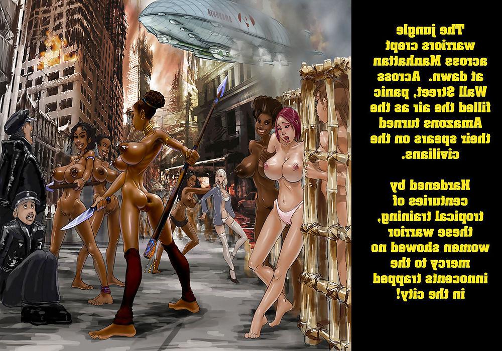 16P 0072- Cartoons- Biele's Porn-Art Graphics - Amazons Invade