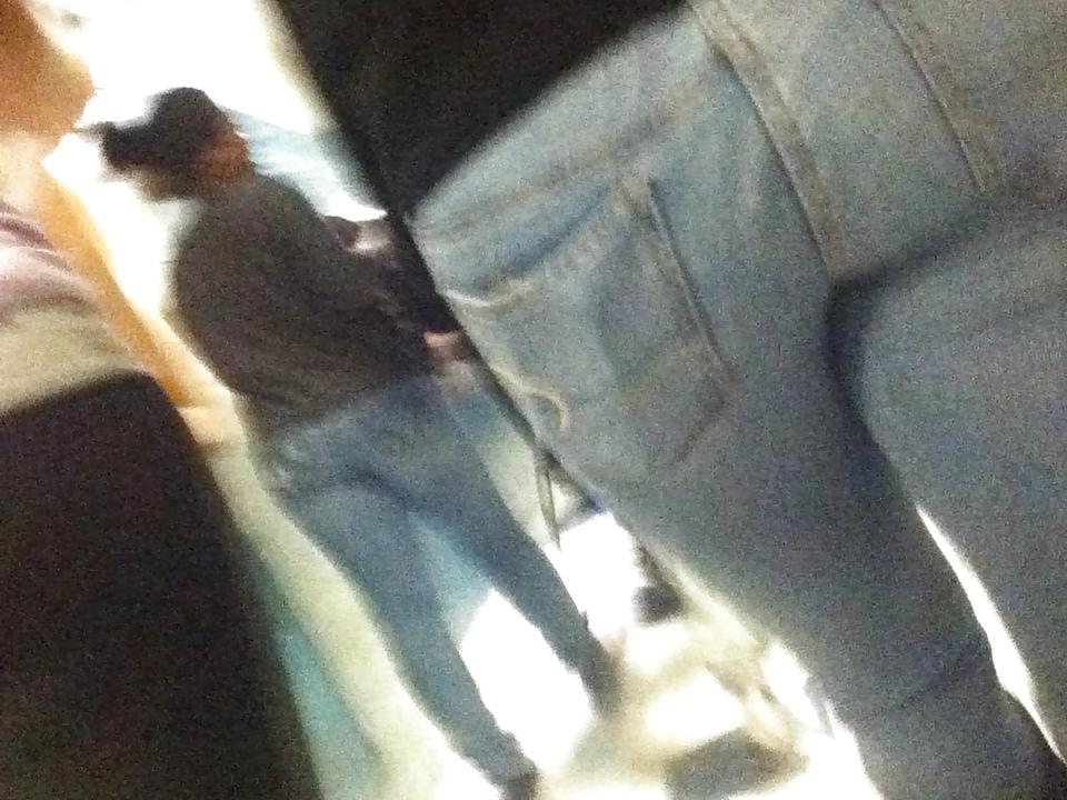 25P Fat asses in tight jeans