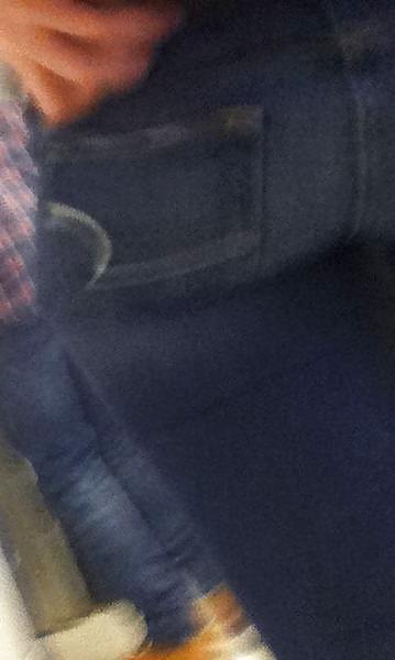 25P Fat asses in tight jeans