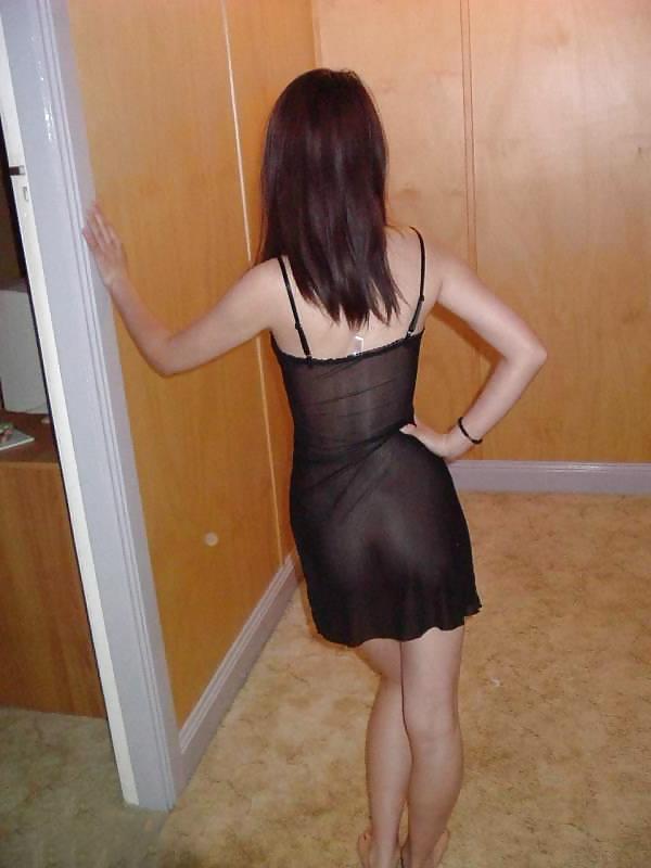 7P Chinese office girl in see through dress