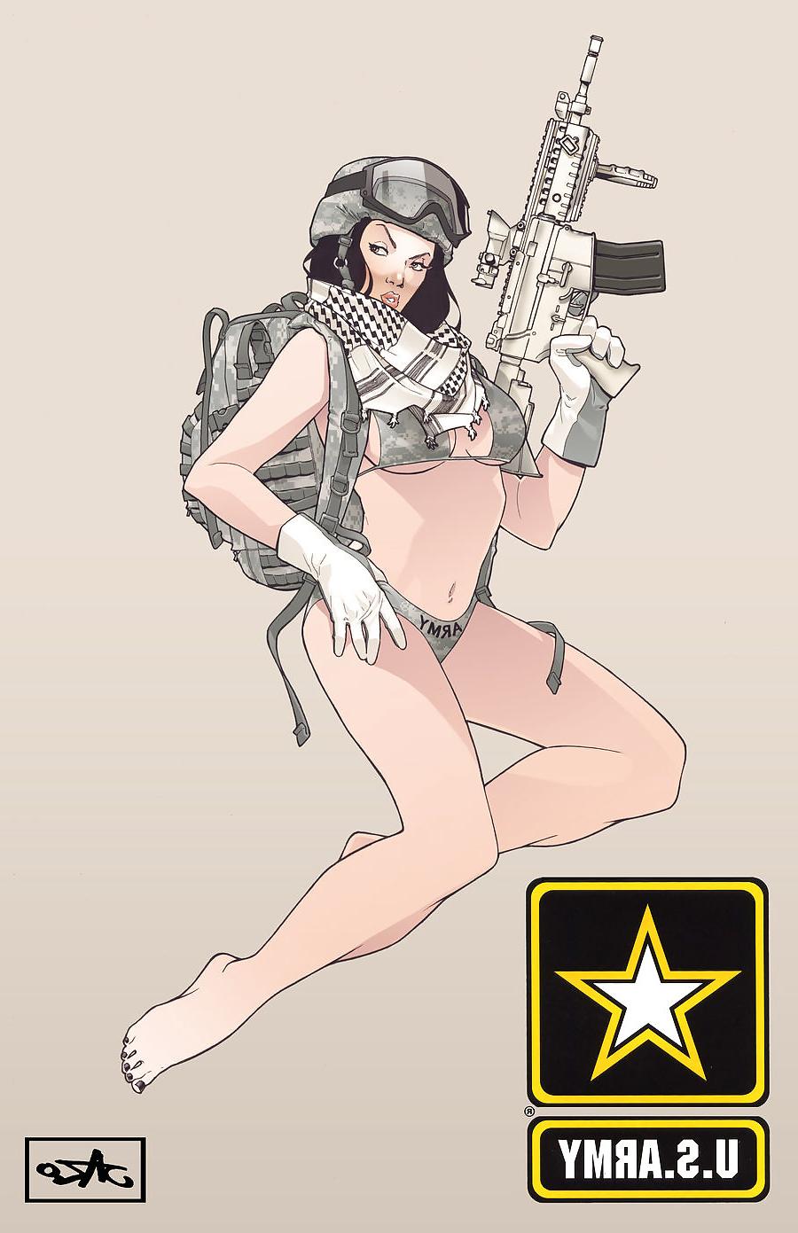 10P Army Slut - Art