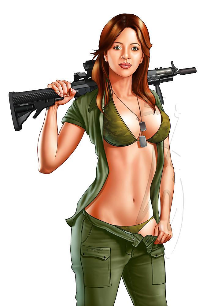 10P Army Slut - Art