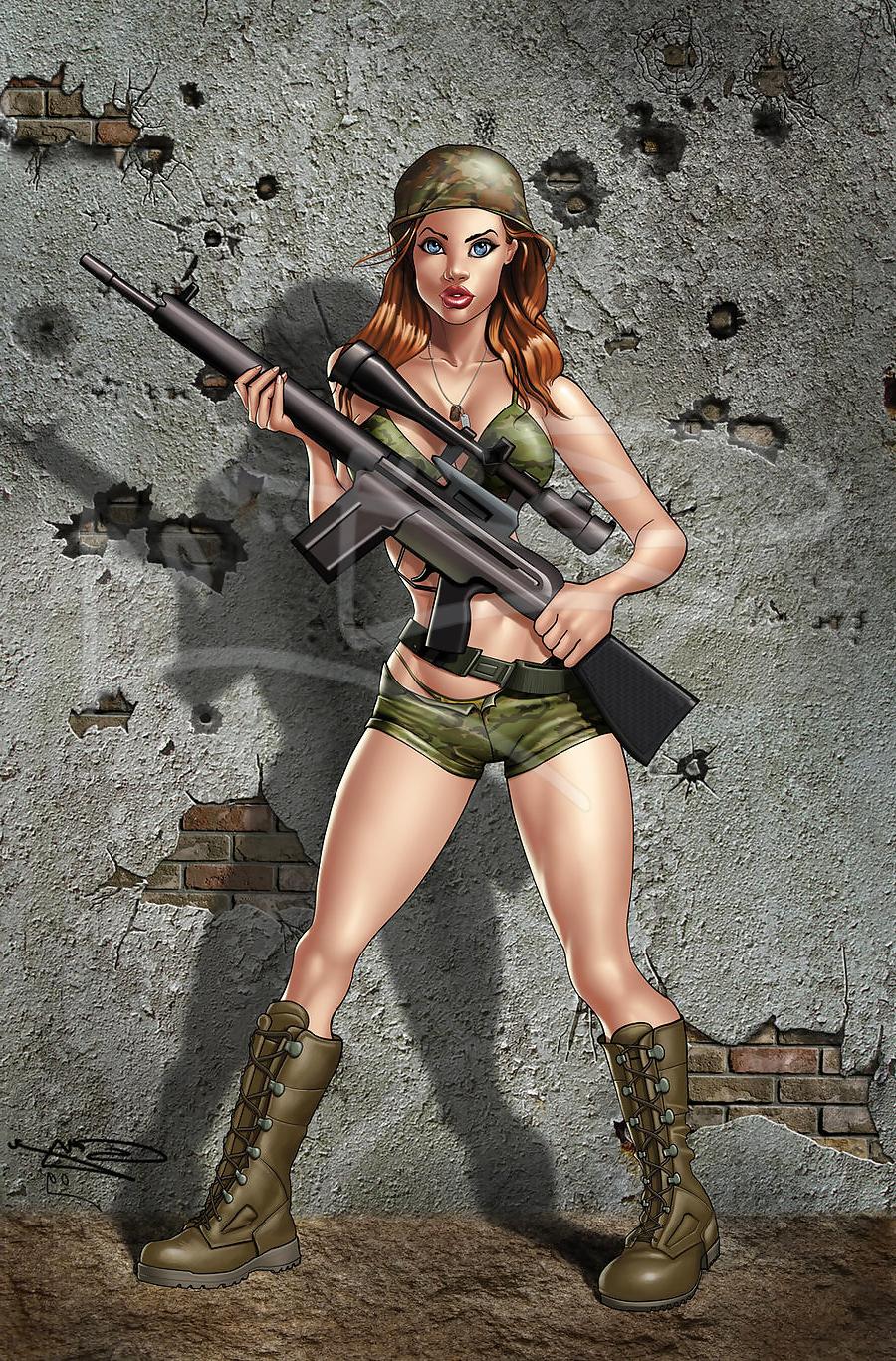 10P Army Slut - Art