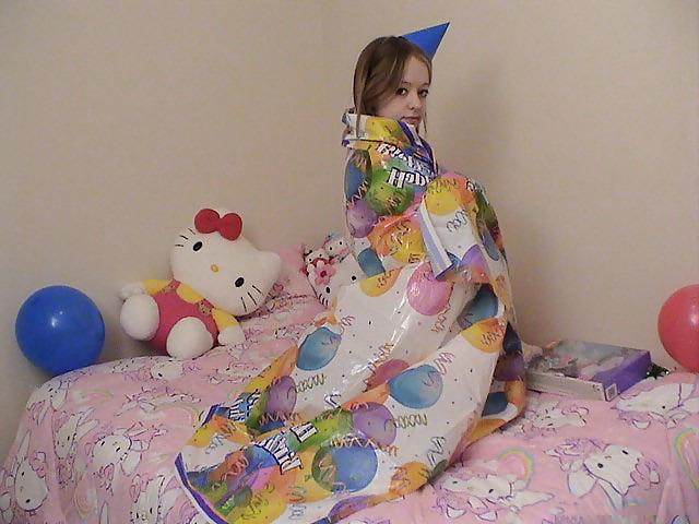 14P Chubby blonde on her birthday