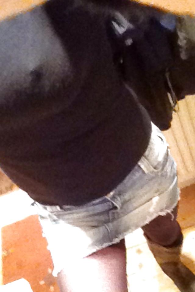 7P Kate in denim miniskirt
