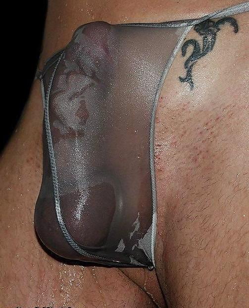 14P Nice cock and wet thru thong