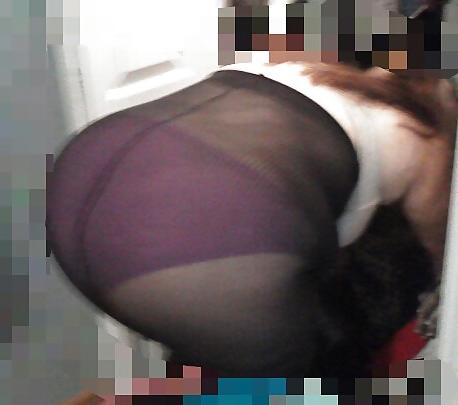 13P Wife fat ass stockings 