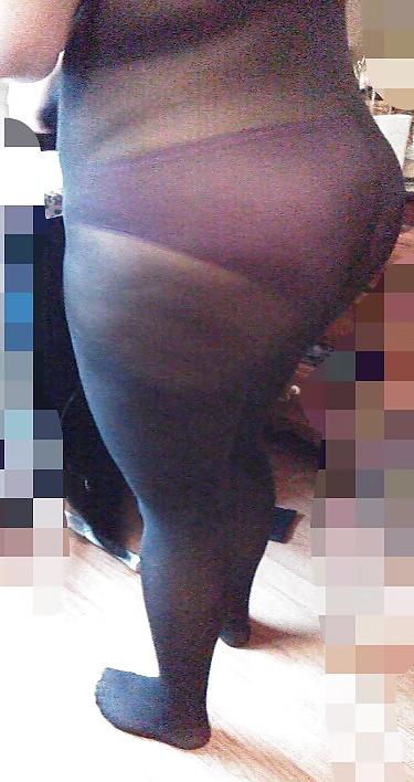 13P Wife fat ass stockings 