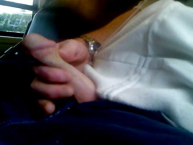 6P Wanking on the train.