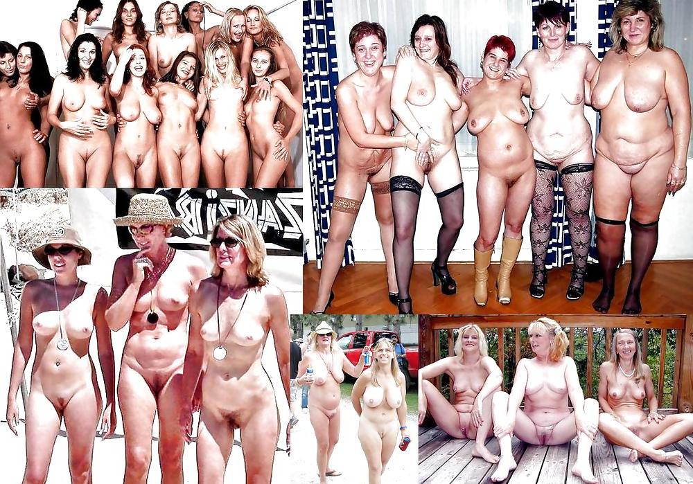 11P Women naked in groups