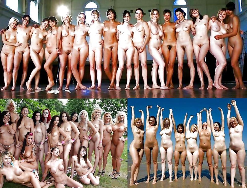 11P Women naked in groups