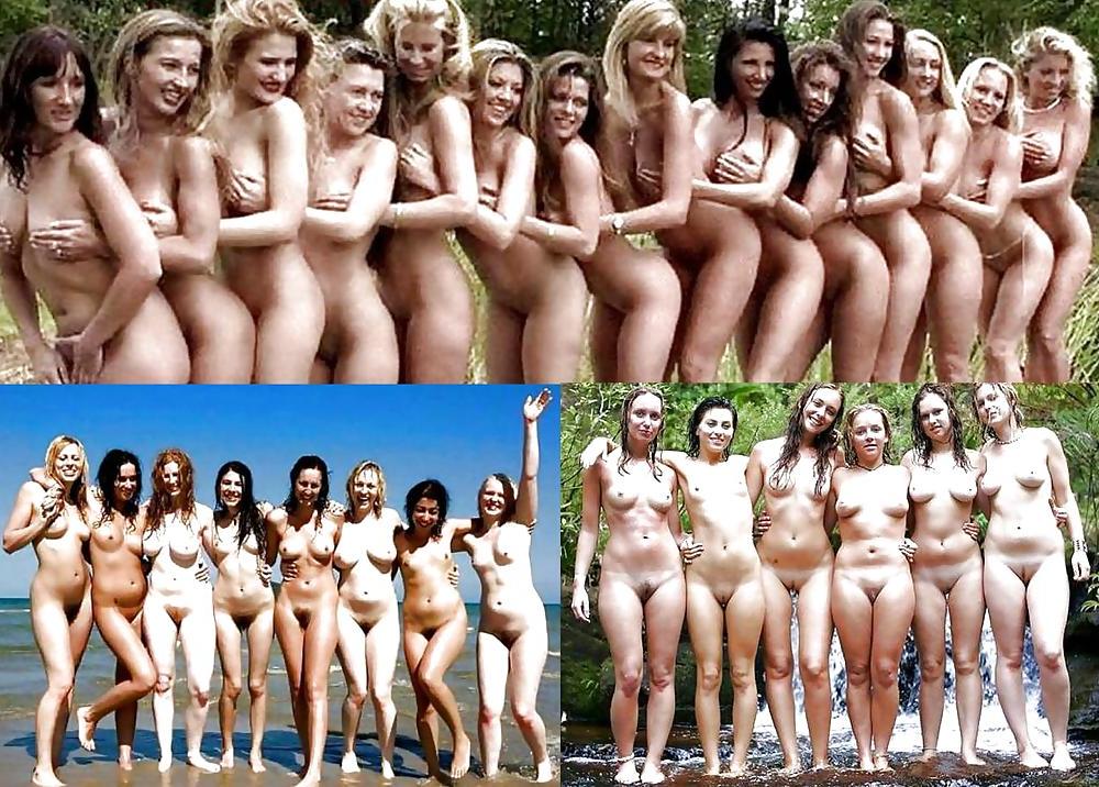 11P Women naked in groups