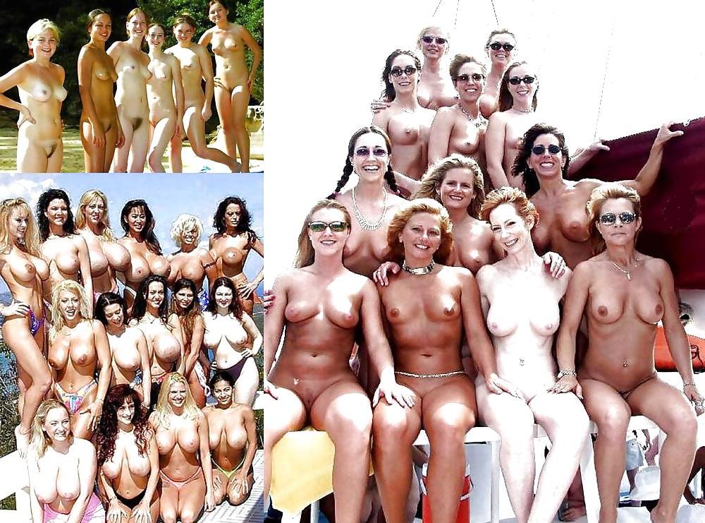 11P Women naked in groups