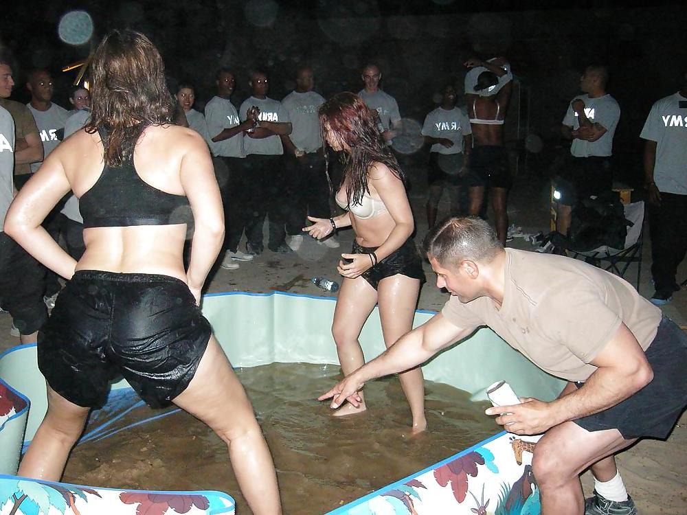 6P Army Slut - Wet Wrestling