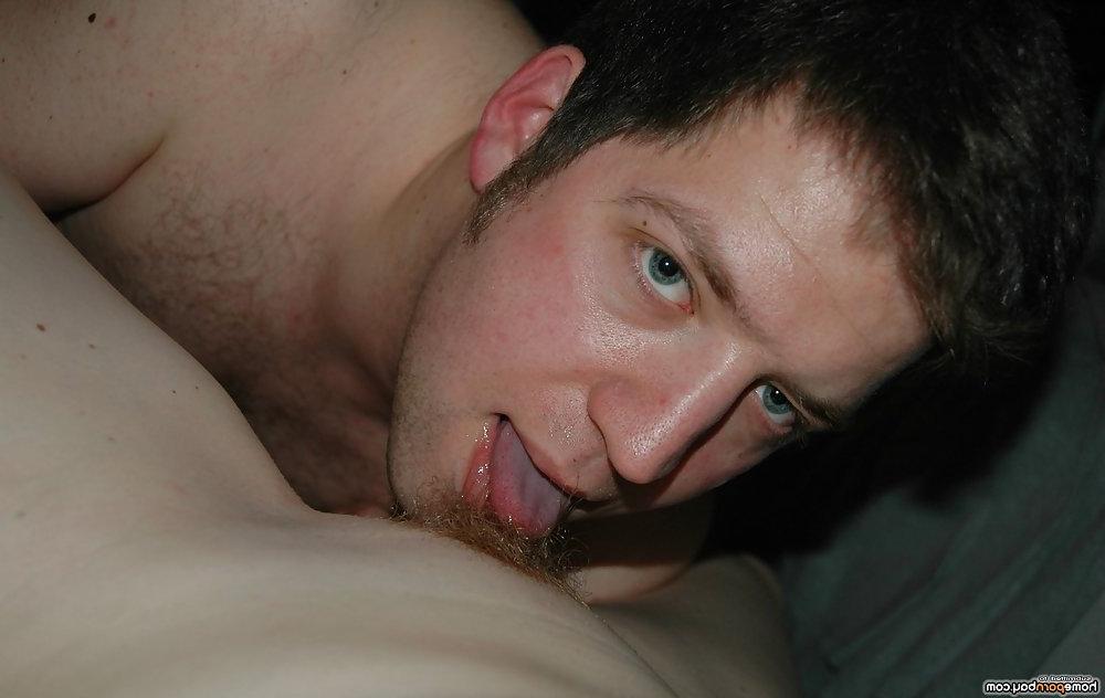 22P Red haired babe gagging
