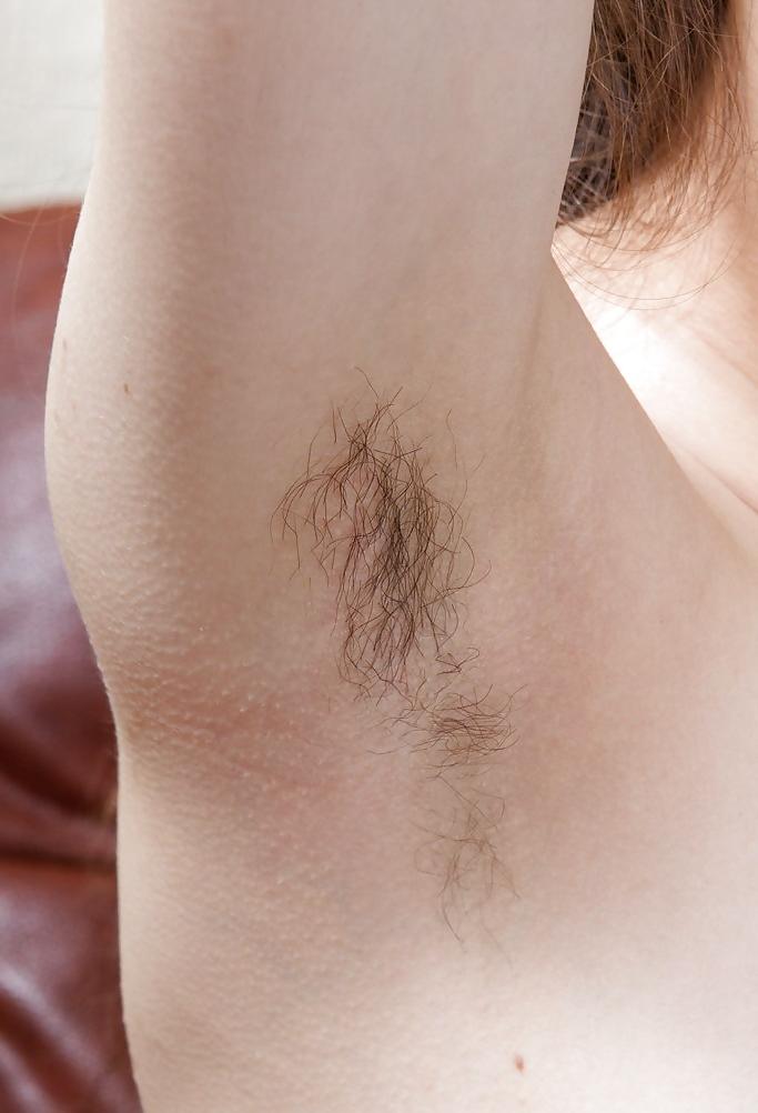 25P Erika, small tits, hairy pussy and armpits