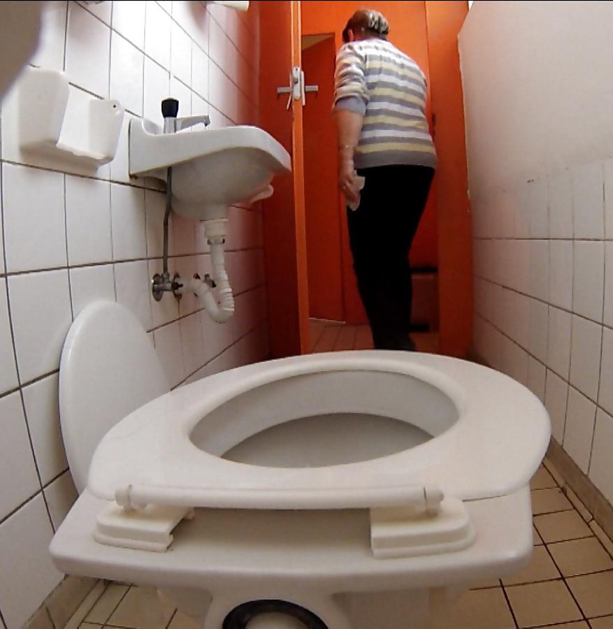13P In public bathroom