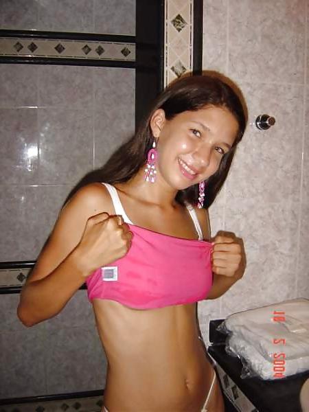 10P Cute black haired teen