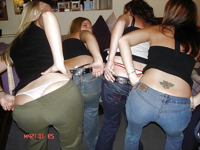 15P Amateur group panty thong 