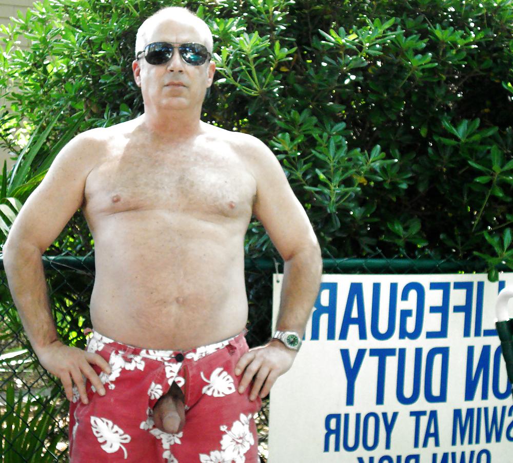 5P Jerking Off By The Pool