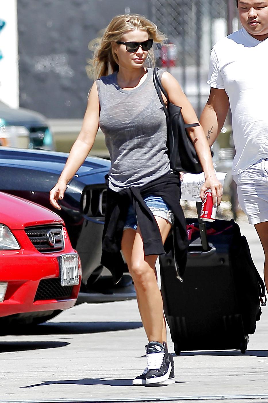7P Carmen Electra - Super Thin Sleeveless T-shirt