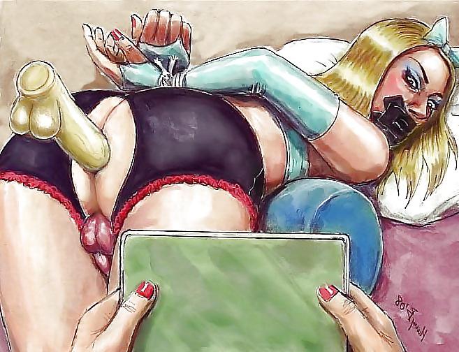 25P Strapon & Anal play toons (3)