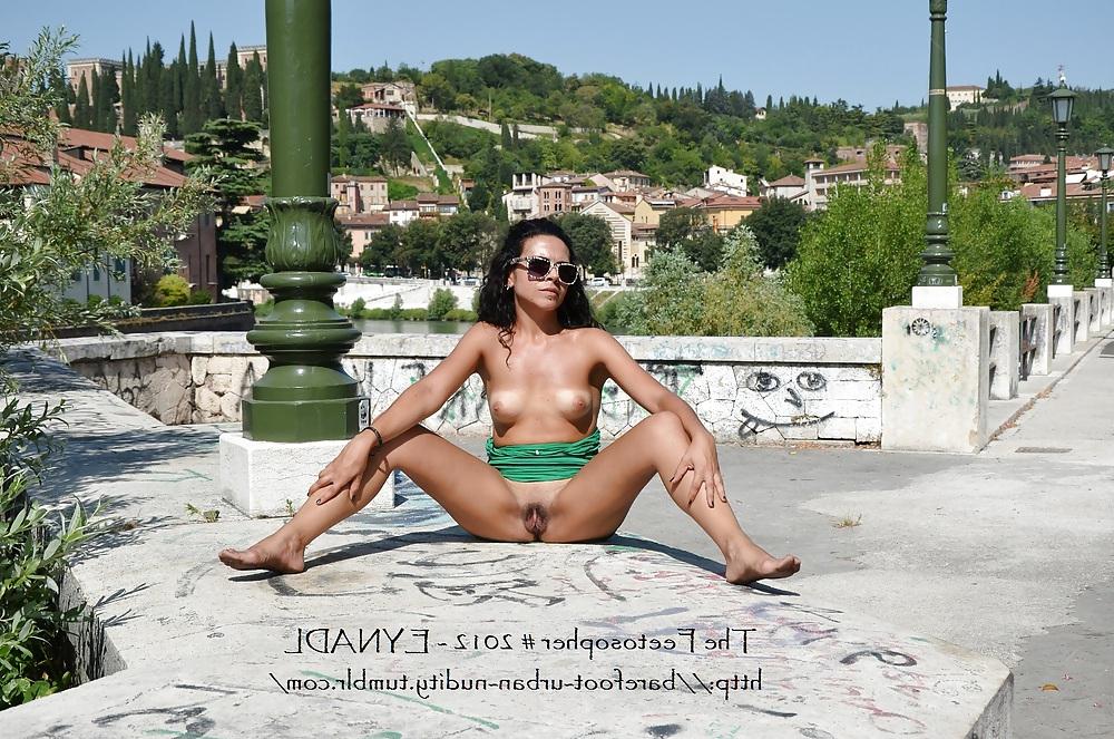 7P More Barefoot Urban Nudity