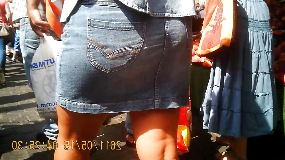 19P Jeans Skirt Milf