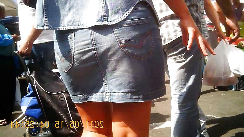 19P Jeans Skirt Milf