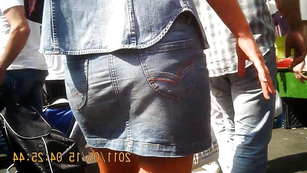 19P Jeans Skirt Milf