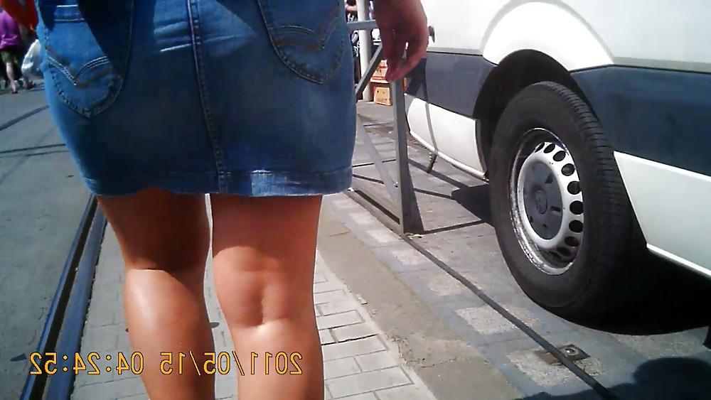 19P Jeans Skirt Milf