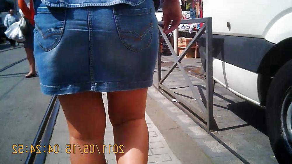 19P Jeans Skirt Milf