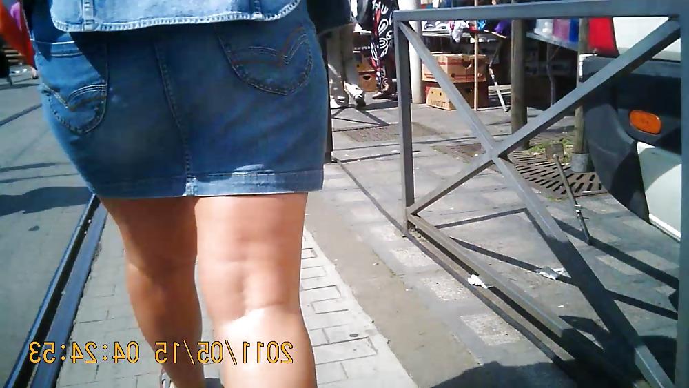 19P Jeans Skirt Milf