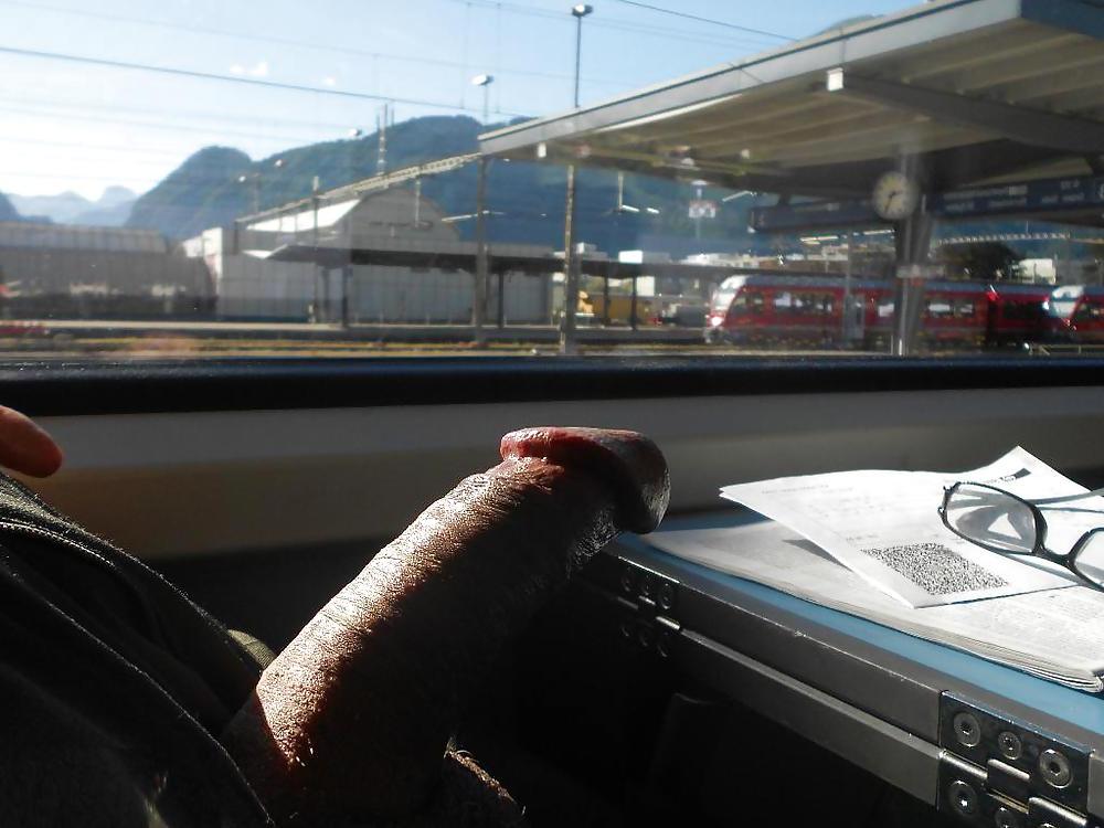 9P Hot cock in the train
