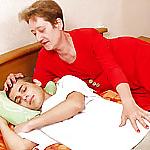 16P GRANNY wakes up young boy and play with him