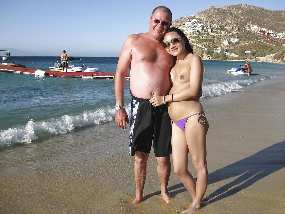 25P My sexy Chinese wife in public