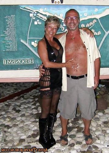 7P Short Haired Blonde Mature Wife On Holiday