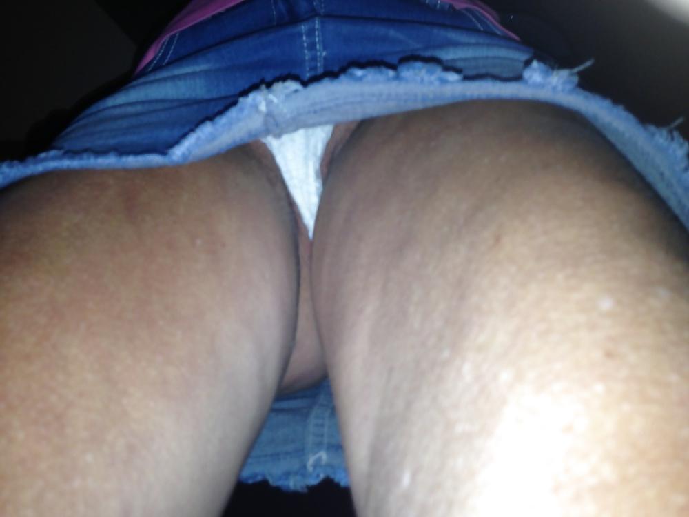 10P Upskirt my jeans miniskirt