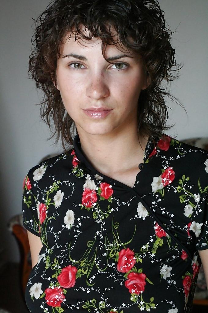 13P Shy curly Susan sexy in jeans  